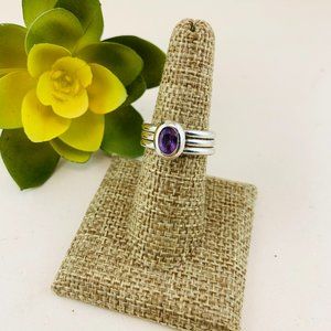 Amethyst Sterling Silver Ring